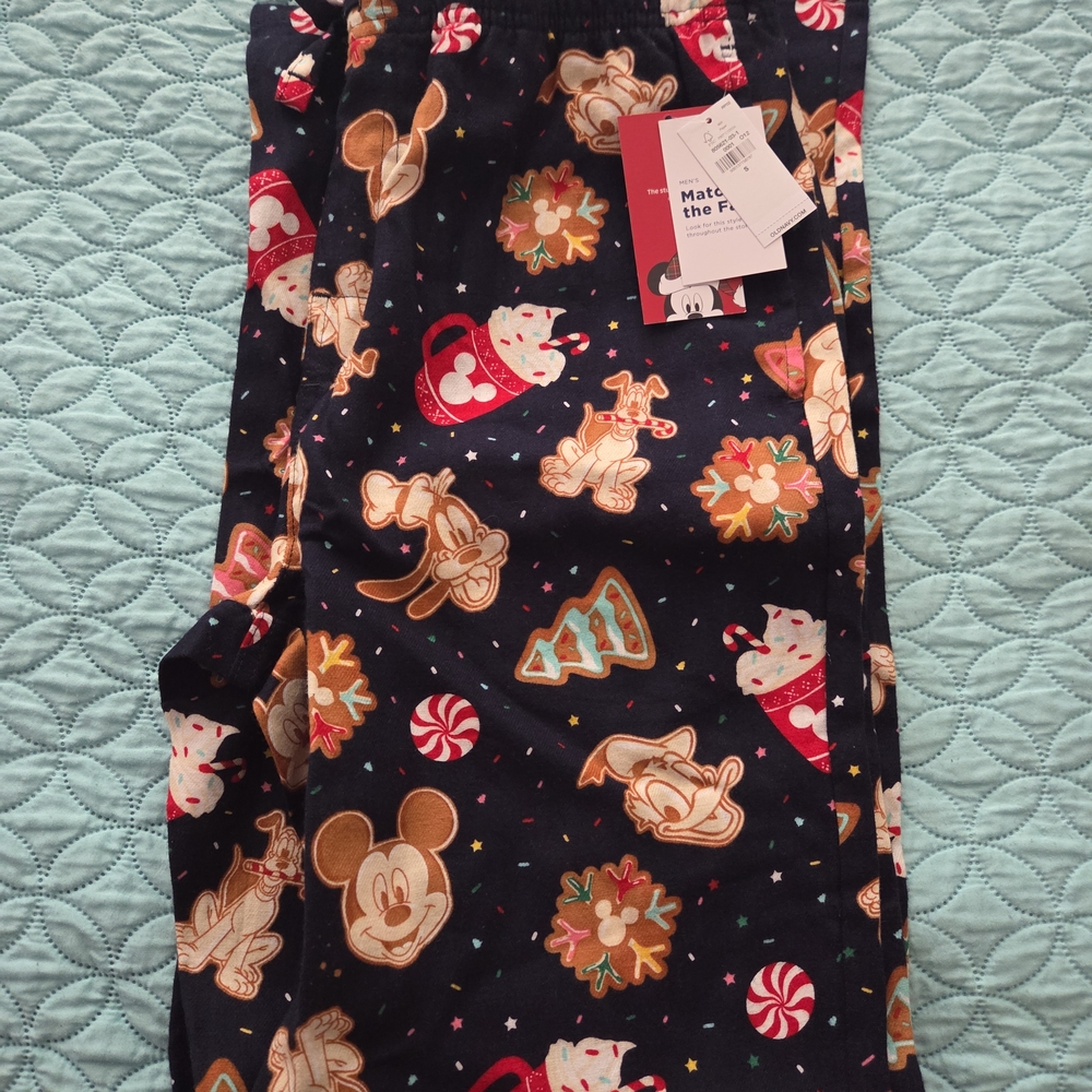 Old Navy Black Holiday Character Pajama Pants with Multicolor Treat Prints